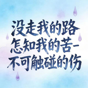 没走我的路怎知我的苦