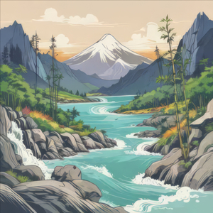 山水之间 (Between Mountains and Rivers)