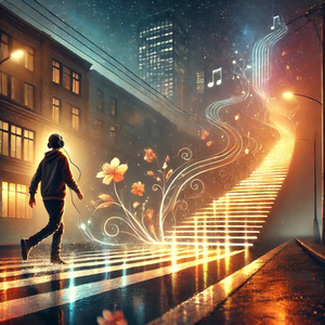 階段を上がって