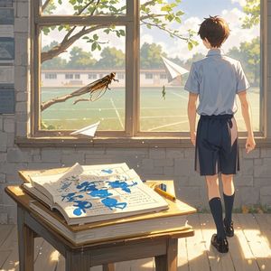 纸飞机的夏天-北极星空下