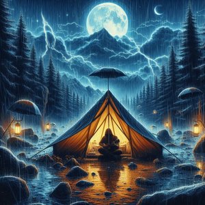 Noise of Hail Falling on a Tent, Rain Noise 1