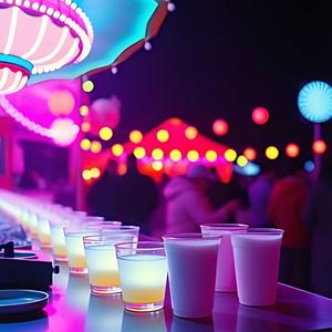 춤과 에너지 넘치는 리듬, 밝은 금관악기, 한국 전통 축제 요소가 현대 EDM 비트와 어우러져 즐겁고 신나는 분위기