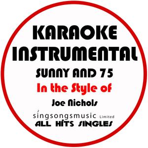Sunny and 75 (In the Style of Joe Nichols) [Karaoke Instrumental Version]