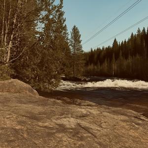 Footsteps in the river