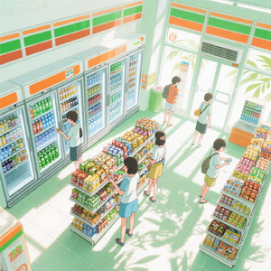 便利店的夏