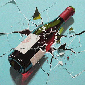 Полбутылки вина