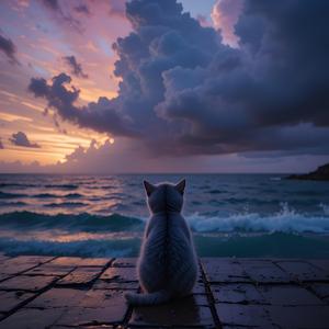 노을에 던진 사랑