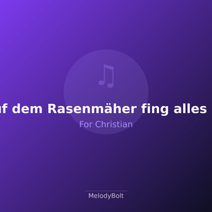 Auf dem Rasenmäher fing alles an