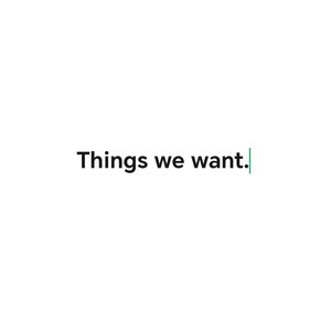 Things we want Prod.赖建宜