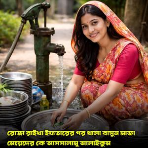 রোজা রাইখা ইফতারের পর থালা বাসুন মাজা মেয়েদের কে আসসালামু আলাইকুম