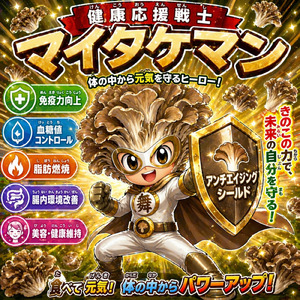 健康応援戦士まいたけマン