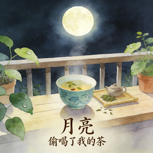 阳台上的月亮偷喝了我的茶