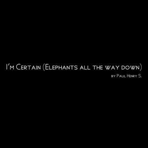 I'm Certain (Elephants All the Way Down)