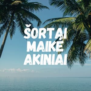 Šortai, maikė, akiniai