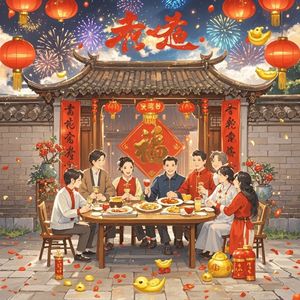 恭喜发财年复年