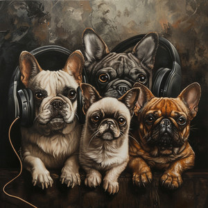 Patas Y Reflexiones En La Lluvia Suave