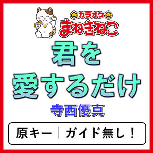 君を愛するだけ（カラオケ）[寺西優真]