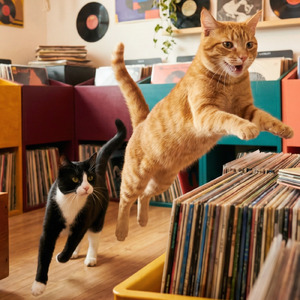 Happy猫の追いかけっこ