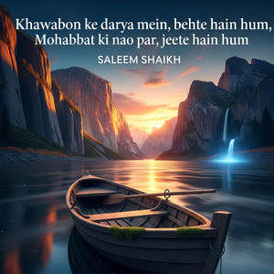 Khawabon ke darya mein, behte hain hum, Mohabbat ki nao par, jeete hain hum