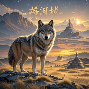 草原里孤独的狼_郑宝根