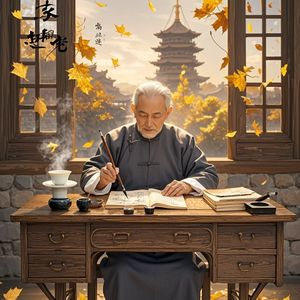舅舅的旧书台_蛇年大吉