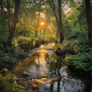 Serenidad En La Orilla Del Lago Reflejada En El Agua