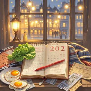 日历上的圈-夙念美荷塘