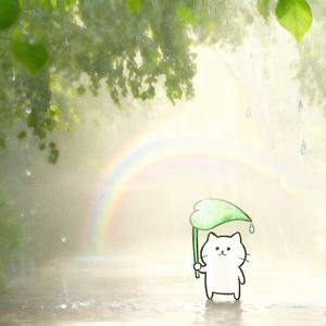 世中逢尔，雨中逢花。