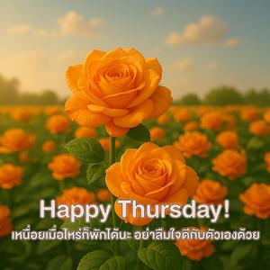 Happy Thursday! เหนื่อยเมื่อไหร่ก็พักได้นะ อย่าลืมใจดีกับตัวเองด้วย