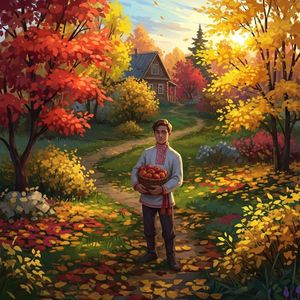 Принесёт мне осень милого из сада