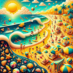 여름 해변의 즐거움