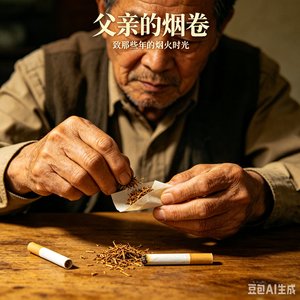 爸爸给卷的烟