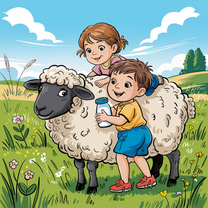 बा बा काली भेड़