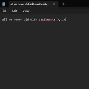 all we never did (feat. vasthearts)