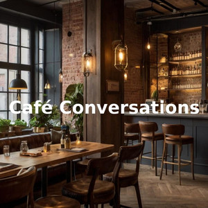 カフェに沈む夕陽