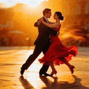 夕阳中的探戈
