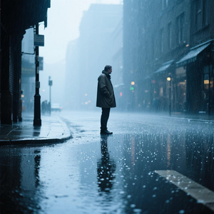 等雨停的人