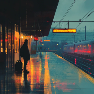 离别车站的期盼