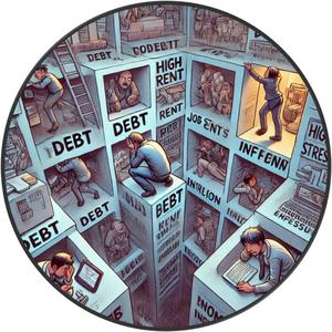 7. 사면초가(四面楚歌) – 사방이 막힌 듯한 현대인의 답답한 현실.