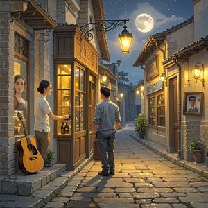 街角的灯火-拙子