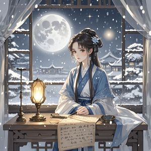 寒夜-静眼观花
