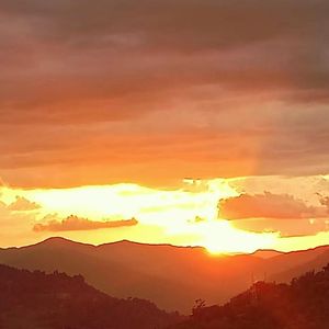 落日余晖与思念