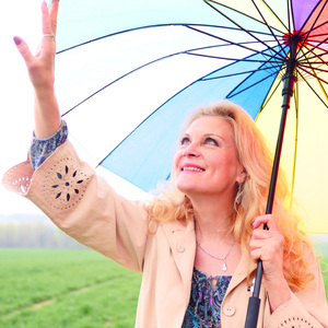 Апельсиновый зонтик