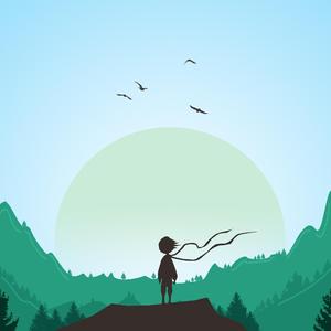 从晴朗秋日正午的天台飘向深穹