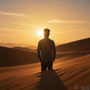 一头扎进沙漠里