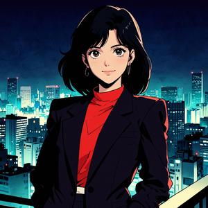 白い雪の街角で