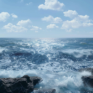 Peaceful Ocean Waves in Binaural for Infants