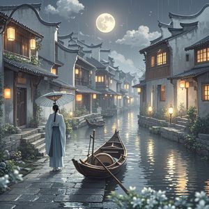 江南烟雨忆旧人