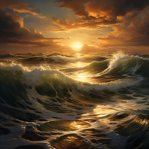 Armonía Tranquila De La Brisa Oceánica