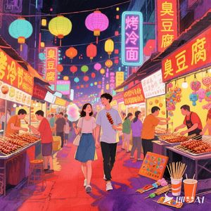 甜蜜夜市漫步